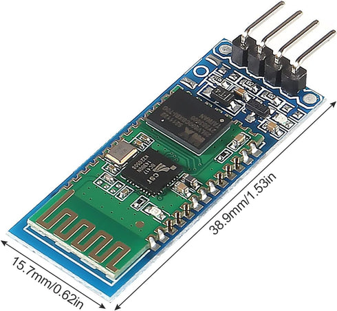 3Pcs HC-06 RS232 4 Pin Wireless Bluetooth Serial RF Transceiver Module Bi-Directional Serial Channel