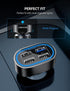 TECKNET USB Car Charger 54W 4-Port Adapter QC 3.0 Port for Fast Charging Compatible with iPhone 15 and Galaxy S23