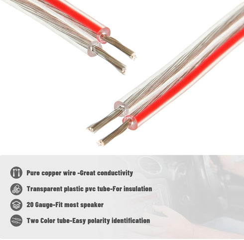 RED WOLF Front or Rear Door Speaker Wire Harness Connector Adapter for Toyota 2018-2022, Camry RAV4 Avalon