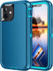for iPhone 11 Case, Heavy Duty Shockproof Dropproof Dustproof 3-Layer Protection Hard Cover 6.1 inch, Turquoise