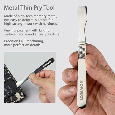 Opening Pry Tools Kit with ESD Spudgers, Anti-Static Brush, Metal Spudger for Laptop Game Console Repair
