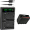 Kastar 1-Pack NP-F980EXP Battery and LTD2 USB Charger, Compatible with Bosma G1 Pro 8K Camera (MFT)