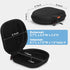 Hard Shell Headphone Case - Durable Zipper Portable Carrying Pouch Bag for Universal Headphone Travel