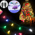 2 Pack Christmas Light Phone Charging Cable, USB-C to Lightning Charger Cord 4.5 FT/10 LED Festive Bulb Cables for