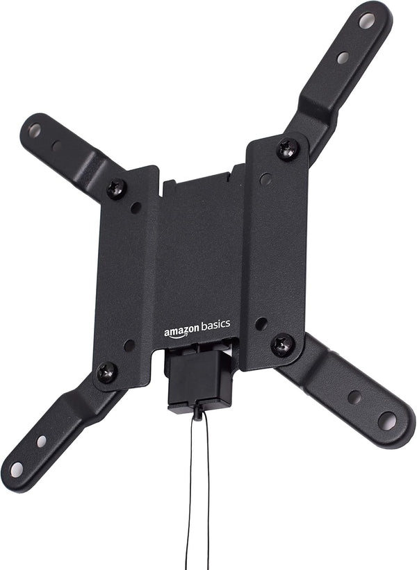 Amazon Basics Fixed Flat TV Wall Mount, Low Profile, for 12" to 40" TVs,