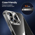 UniqueMe 3 Pack Camera Lens Protector for iPhone 15 Pro/iPhone 15 Pro Max, 9H Tempered Glass, Grey