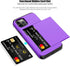 Nvollnoe for iPhone 12 Case,iPhone 12 Pro Case with Card Holder Heavy Duty Protective Dual Layer Shockproof Hidden Card Slot Slim Wallet Case for iPhone 12/12 Pro for Men&Women(Purple)