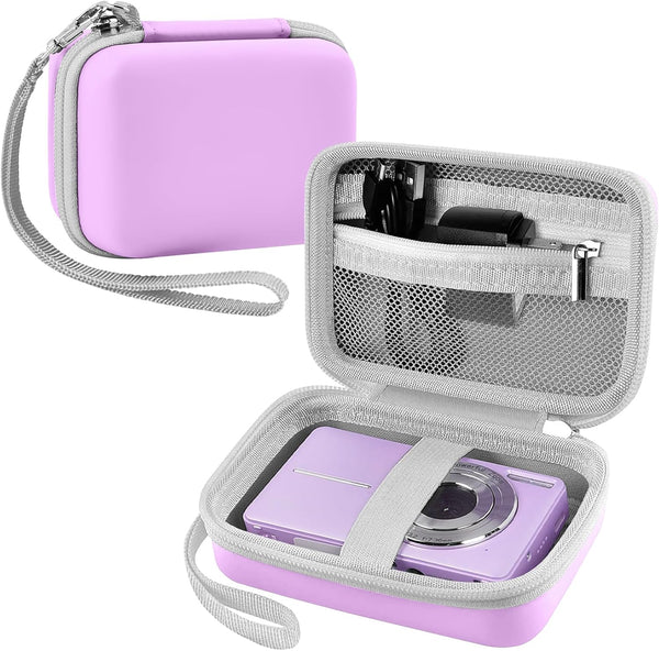 Leayjeen Digital Camera Case - Compatible with Lecran/CAMKORY/IWEUKJLO FHD 1080P 44MP Camera, Purple (Case Only)