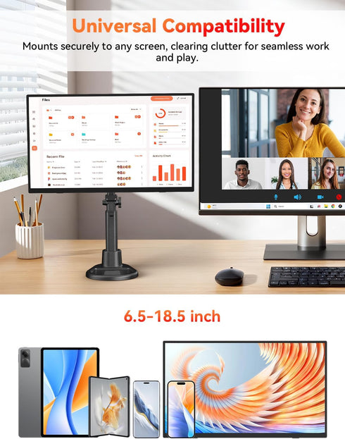 HotYeah 15.6-inch Adjustable Portable Magnetic Stand Holder for Portable Monitor/iPhone/Tablet, Stand Mount for iPad
