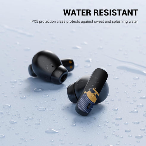 Wireless Earbuds Bluetooth 5.3 Headphones with Charging Case, Lightweight Earphones with Mic for Android/iOS Phones,