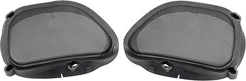 Motorcycle Speaker Grills Cover for Harley Road Glide FLTRX FLTRK FLTRI FLTRUSE FLTRXSE 1998-2013, Black, 1 Pair