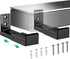 WALI Universal Soundbar Wall Mount, Center Channel Speaker Dual Bracket Holds up to 33 lbs, Black