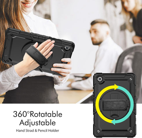 Samsung Galaxy Tab A7 Lite Case 8.7 (2021), Rugged Shockproof Kids Case with Screen Protector, Pencil Holder, Kickstand