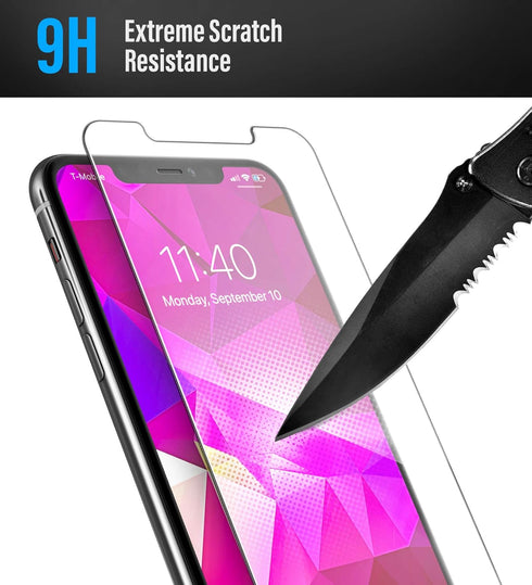 magglass Compatible with iPhone 12 Pro Max Tempered Glass Screen Protector, Anti Bubble UHD Clear Full Coverage Display