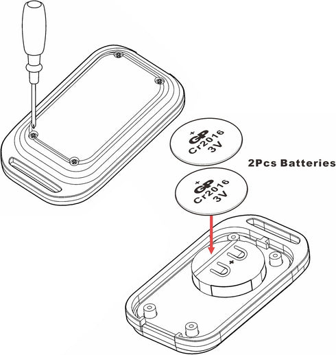 UHPPOTE 433.92MHz (3 Pack) RF Wireless Gate Door Opener Remote Control Transmitter Replacement