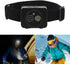 ciciglow 1080P 128GB Head Mounted Action Camera, Adjustable Angle Small Head Mounted Sports Camera, LED Headlamp