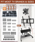Solid As Mountain 92PCS Set M4 M5 M6 M8 80", Universal TV Mounting Hardware Screw Kit - Screws, Spacers and Washers