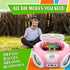 KLIM Candy Kids Portable CD Player New Version Boombox with FM Radio & Speakers Includes Batteries Cute Pink Design
