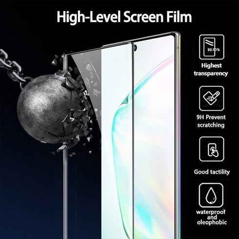 Samsung Galaxy Note10 Screen Protector, (2pcs) 9H Hardness 3D Full Coverage Tempered Glass