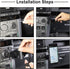 Car Multifunctional Cell Phone Holder, 2-in-1 Center Console Holder, Compatible with Ineos Grenadier