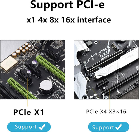 GELRHONR M.2 NVME SSD to PCIe X1 Host Controller Expansion Card, Supports 2280, 2260, 2242, 2230 Solid State Drives