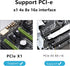 GELRHONR M.2 NVME SSD to PCIe X1 Host Controller Expansion Card, Supports 2280, 2260, 2242, 2230 Solid State Drives