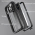 for iPhone 14 Pro Max Waterproof Case with Screen Protector,360°Full Body Protection,IP68 Underwater,Full Sealed Snowproof Dustproof Shockproof Heavy Duty Protection Cover Black/Clear