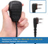 Hm-186ls Small Speaker Microphone Compatible for icom ID-31A ID-51A ID-52A IP100H IP501H radios with Right angle 2-pin connecto and Revolving Swivel Clip