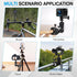 XIEACHUR 1/4 Inch Super Clamp Camera Mount Double Ball Head Magic Arm with Threads Universal Mount for Monitor Light