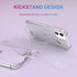 iPhone 11 Clear Glitter Case with Hand Strap, Soft Silicone Gel Rubber Sparkle Cover for Girls Women