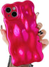 Qokey Bling Glitter Phone Case for iPhone 15 Pro Max, Shockproof Camera Lens Protection, Warm Rose