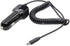 BoxWave Car Charger Compatible with Kazuna eTalk - Car Charger Plus, Car Charger Extra USB Port with Integrated Cable - Black
