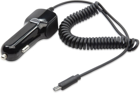 BoxWave Car Charger Compatible with Garmin Montana 700i - Car Charger Plus, Car Charger Extra USB Port with Integrated Cable for Garmin Montana 700i - Black