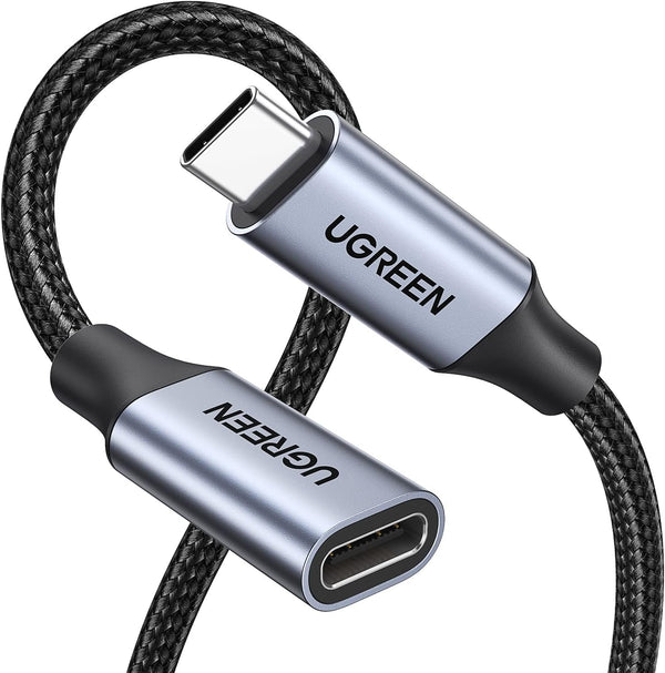 UGREEN USB C Extension Cable 3.3Ft, 10Gbps, 100W - Type C Male to Female, Compatible with PSVR2, MacBook, iPad Pro,