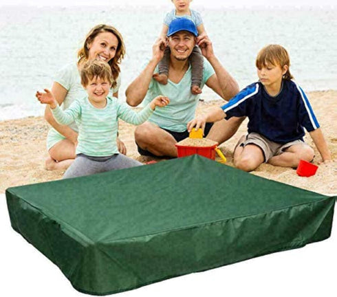 M MAIUS Sandbox Cover - Square Protective Canopy with Drawstring, Keeps Sand and Toys