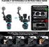 2.68-4.33" 360 N52 Frani Car Cup Holder Expander with Magnetic Phone Mount - Adjustable Insert Fits Holders, Adjustable