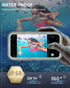 Lanhiem IP68 Waterproof Case for iPhone 15 Pro 6.1 Inch, Dustproof with Built-in Screen Protector, Heavy Duty Rugged