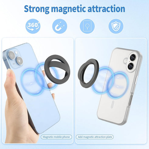 VZZNN 2 16/15/14/13/12 PCS Silicone Magnetic Phone Grip Holder,Loop Grip Phone Holder,Easy to Install