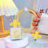 Glitter Cable Protector for iPhone Charger Adapter - Bling Cute Pearl Butterfly Flower Design, Yellow USB Case Cord