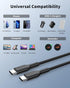 USB C to USB C Cable (2 Pack, 6ft, 60W/3A) Fast Charging for iPhone 15 Pro Max, iPad Mini 6, MacBook Pro, Samsung