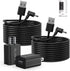 OLAIKE 2 Pack 5m/16ft Charge Cable for Ring Stick Up Cam Battery, Weatherproof Power Adapter (No Camera)