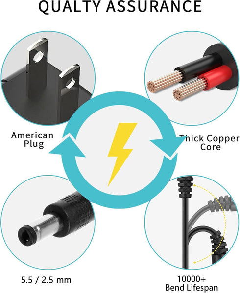 15V 1.5A AC Power Supply Charger for House of Marley GET Together Bluetooth Speaker(5.5/2.5MM)