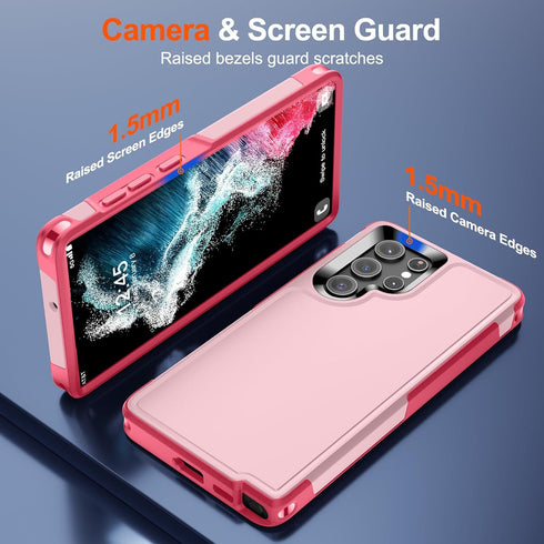 for Samsung Galaxy S22 Ultra Case, 12 FT Military Grade Drop Protection, Dual Layer Heavy Duty Cover