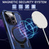 iPhone 13 Pro Max Case - Blue, MIL-Grade Dual Layer, Shockproof, Built-in Stand & Ring Holder, Compatible with MagSafe.