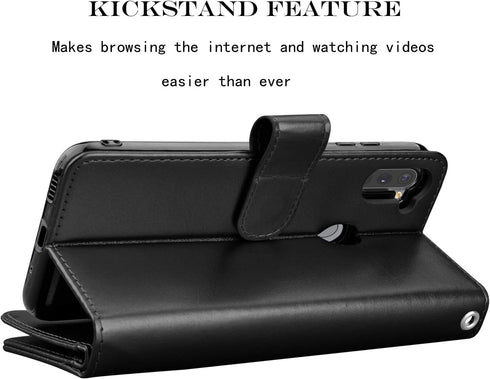 Njjex Galaxy A11 Case for Samsung Galaxy A11, Wallet Case with 9 Card Slots, PU Leather Folio Flip, Detachable