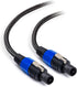 Cable Matters Premium Braided 12AWG Speaker Cable 6 ft Compatible with Speakon NL4FC Port