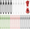 25 Pcs Reusable Silicone Cable Ties, Wire Organizer for Fastening Earphone Phone Charger Home Office Desk Kitchen