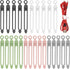 25 Pcs Reusable Silicone Cable Ties, Wire Organizer for Fastening Earphone Phone Charger Home Office Desk Kitchen