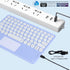 Bluetooth Keyboard, 10-inch Wireless Keyboard with Touchpad, Ultra-Slim Portable Rechargeable for iPad, iPhone, Android