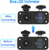 Cigarette Lighter Socket 12V Power Outlet, Qidoe Aluminum 40W Dual QC3.0 USB Charger Socket with LED Voltmeter Switch,
